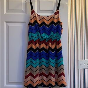 Zig zag multicolored sundress